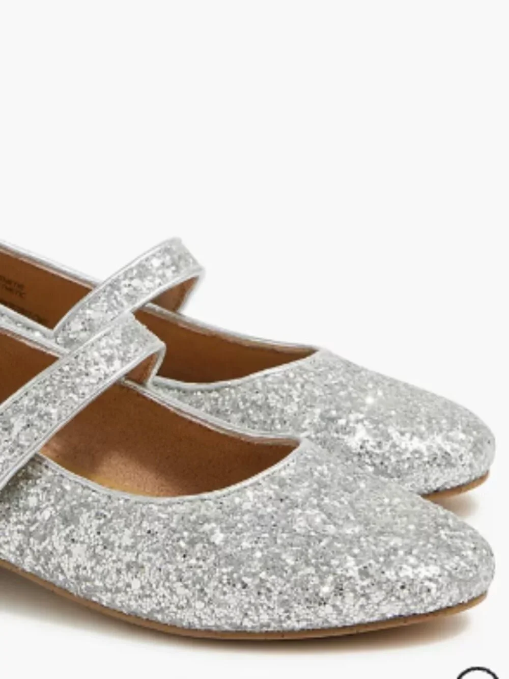 J.Crew Girls' K12 slip on glitter-low heel Mary Jane Shoes
